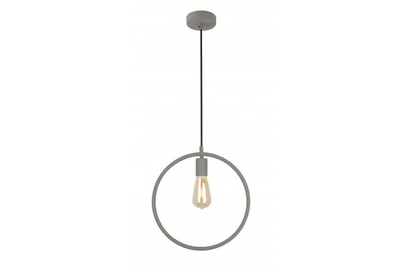 Decór Fija sivá okrúhla jednobodová závesná lampa 2935