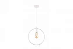Decor Fija biela okrúhla jednoprvková závesná lampa 2898
