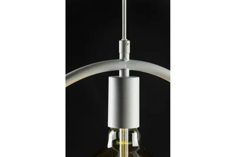 Decor Fija biela okrúhla jednoprvková závesná lampa 2898