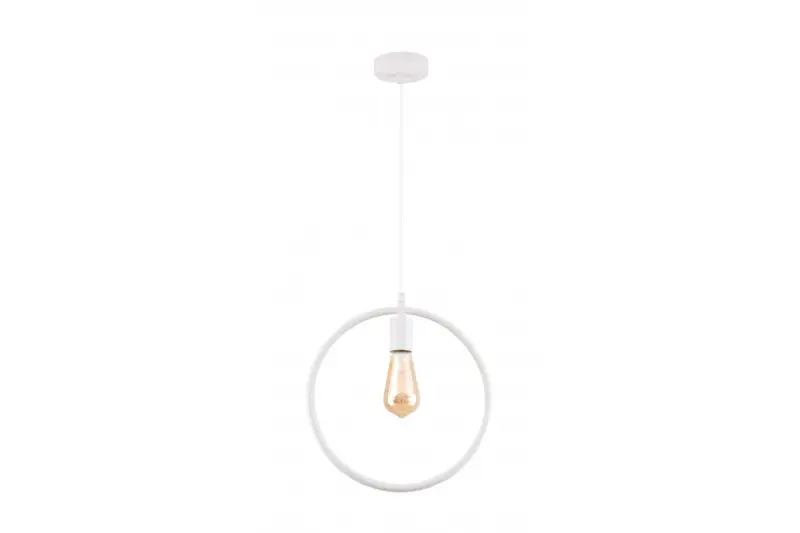 Decor Fija biela okrúhla jednoprvková závesná lampa 2898