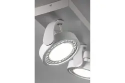 Decor Wally stropné svietidlo alebo nástenné svietidlo biele v pohyblivej hlave 2 svetelné zdroje 4373