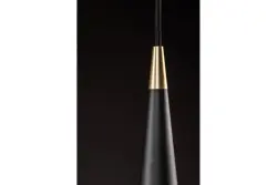 Dekor Evi kónická hliníková závesná lampa čierna 4410