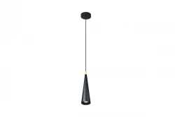 Dekor Evi kónická hliníková závesná lampa čierna 4410