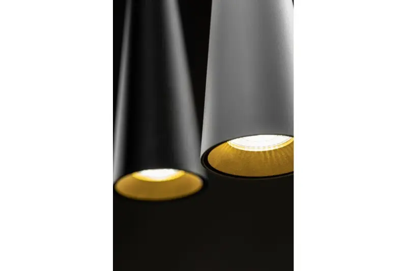 Dekor Evi kónická hliníková závesná lampa čierna 4410