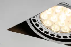 Decor Milo čierna bezrámová stropná zabudovateľná lampa s 2 svetelnými zdrojmi 4755