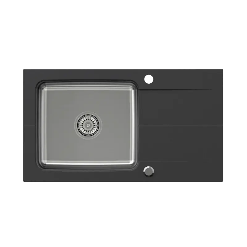 Quadri Fusion nerezový drez s odkvapkávacou plochou z onyxového granitu 78x44 obojstranný 1208957871