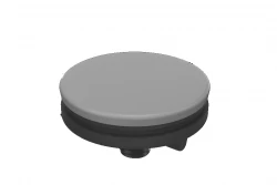 Quadri krytka na otvor sivá, sivý kryt na otvor 45mm 1208957912