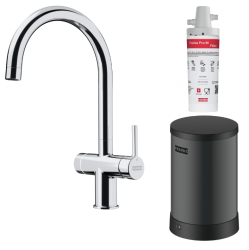 Franke Maris waterhub 4L boiler 3-1 s dotykovou elektronickou batériou na vriacu vodu chróm 160.0702.440