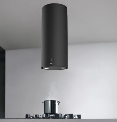 Franke Mythos Tube voľne visiaci matný čierny digestor stropná montáž s priemerom 37 cm 335.0588.180