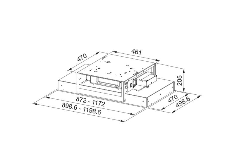 Franke Maris stropná jednotka Nerez digestor 90 cm 350.0679.877