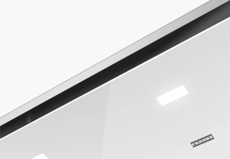 Franke Maris stropná jednotka biely sklenený odsávač pár 90 cm 350.0679.879.