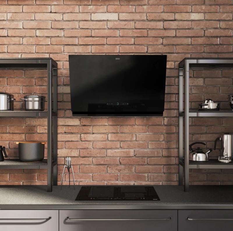 Franke Maris 2.0 Pro vertikálny čierny sklenený odsávač pár 80 cm 330.0682.358