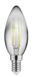 Decor Lumiere oválna LED lampa E14 Filament teplá biela 2700K dymové sklo 35mm