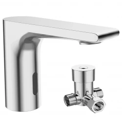Aquadesign Sensor batéria elektronická umývadlová batéria na batérie alebo sieťové napájanie chróm 1208958163