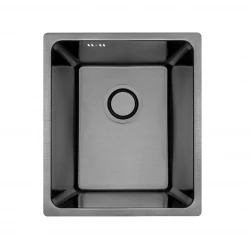 Aquadesign R25 nerezová montážna, podmontážna a zarovnaná drez gun metal 34x40cm 1208958205