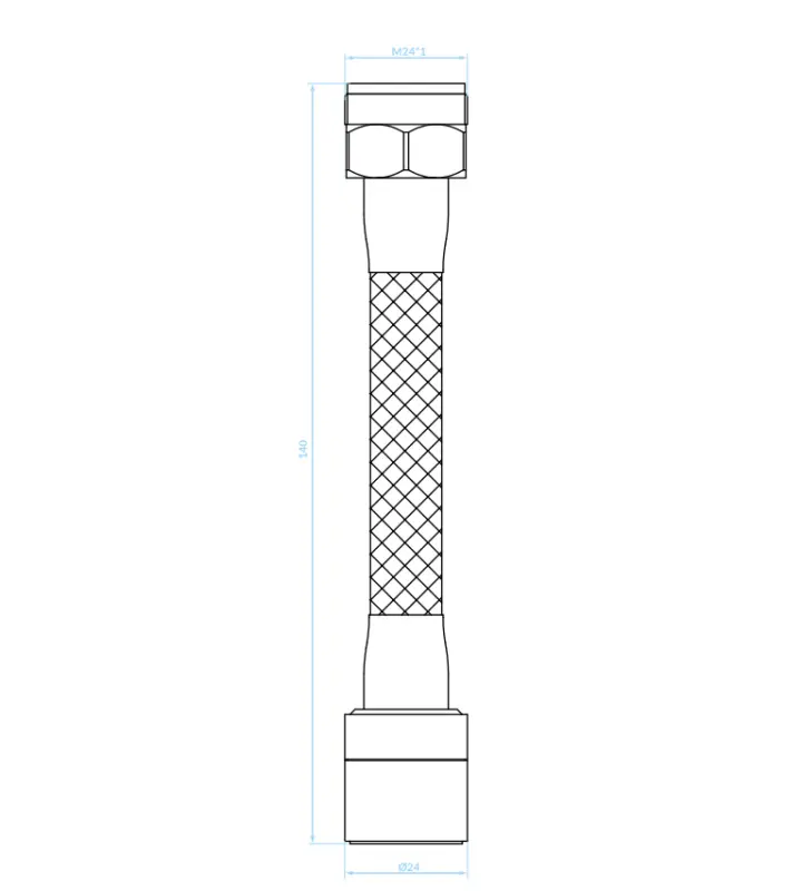 Aquadesign 2-funkčná predĺžená perlátor s flexibilným výtokom 13 cm chróm M22 a M24 1208958229
