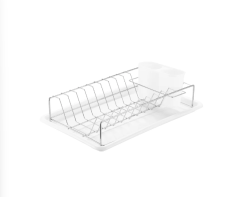 EPKA Dish chróm/biely odkvapkávač na riad oceľ 38x10x25 cm 1208958240