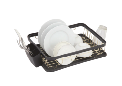 EPKA Dish čierna/zlatá odkvapávač riadu oceľ 43,3x10,5x32cm 1208958249