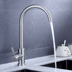 Ausmann Inox Round kuchynský kohútik s otočným výtokom, úplne z nehrdzavejúcej ocele 1208958308