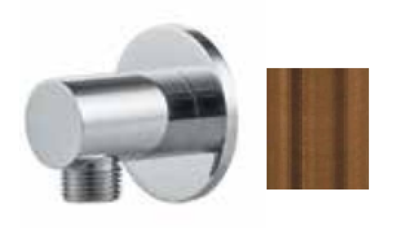 Waterevolution Flow sprchová hadica pripojovacie kúsky nástenné pripojenie koleno meď T1625CPE