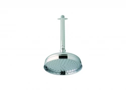 Huber Victorian dažďová sprcha 20 cm hlavica sprchy chróm s 30 cm stropným ramenom SS01341021