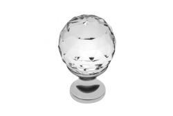 Gombík Zamak Crystal Palace A 25mm chróm + CRYSTAL 1208959264