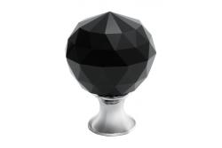 Gombík Zamak Crystal Palace A 30mm chróm + ČIERNY KRISTÁL 1208959267