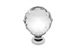 Krištáľová kľučka Zamak Crystal Palace A 40mm chróm + CRYSTAL 1208959268