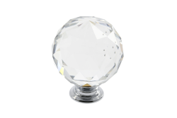Gombík Crystal Palace J 30 mm (chróm + KRISTÁL) Priemysel 1208962333
