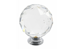 Gombík Crystal Palace J 40 mm (chróm + KRISTÁL) Priemysel 1208962334