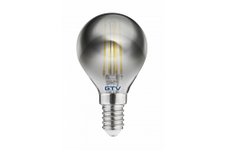 ZDROJ SVETLA LED, VLÁKNINA SIVÁ, A-G, G45, 2700K, E14, 4,0W, AC220-240V, 360°, 300lm, 44mA 1208962782