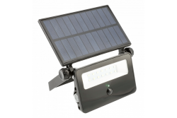 Solárna LED reflektorová lampa LUMOS, s pohybovým senzorom, 10W, 850lm, 6400K, IP65, 120°, solárny panel, 3r 1208962938