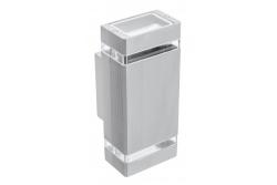 Dekoratívne nástenné svietidlo s dvomi smermi NESSA GU10 MAX. 2x50W IP54 AC220-240V 50/60Hz sivá. 1208963008