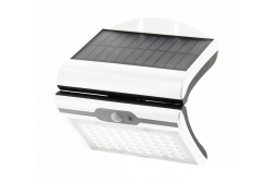 RAMOS Solárne Fasádne Svietidlo s Pohybovým/Svetelným Senzorom, 50W, 300lm, 3,7V 1800mAh, IP44, 6000K, biela 1208963114