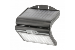 RAMOS Solárne Fasádne Svietidlo s Pohybovým/Svetelným Senzorom, 50W, 300lm, 3,7V 1800mAh, IP44, 6000K, Čierna 1208963115