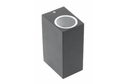 Deco fasádne svietidlo obojsmerné TIAGO KW GU10 MAX.2x35W IP54 AC220-240V 50/60Hz čierne. 1208963202