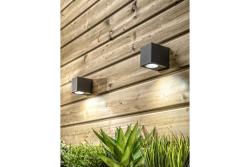 Svetelný dekoratívny nástenný panel s jednosmerným svietením TIAGO KW GU10 MAX.35W IP54 AC220-240V 50/60Hz čierny. 1208963206