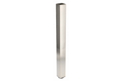 Štvorcová 46mm farba nerezová noha stola 71cm vysoká + 3cm nastaviteľná na výšku 1208963492