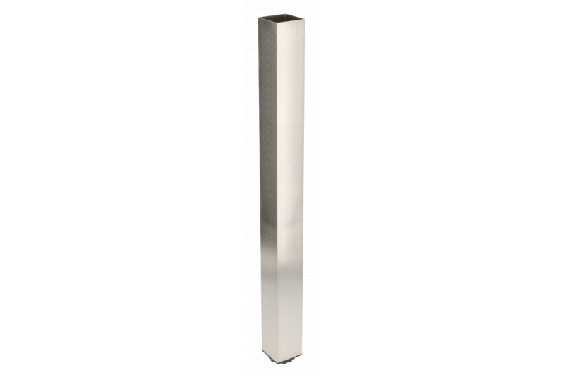 Štvorcová 46mm farba nerezová noha stola 71cm vysoká + 3cm nastaviteľná na výšku 1208963492