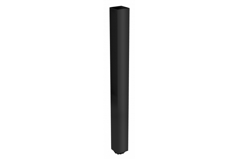 Štvorcová 46mm čierna noha stola 71cm vysoká + 3cm nastaviteľná vo výške 1208963493