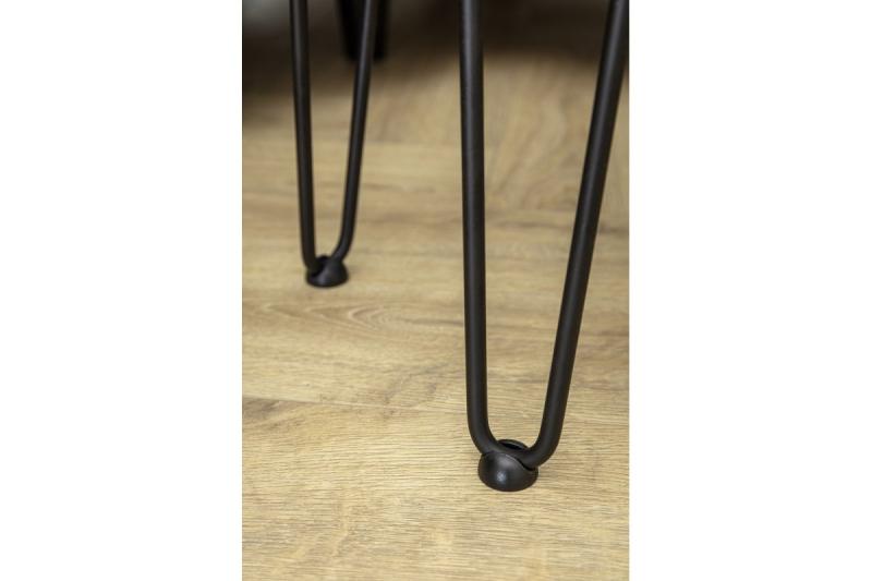 Hairpin ARTO leg with foot, 3 rods, 12 x 406 mm, black 1208963528