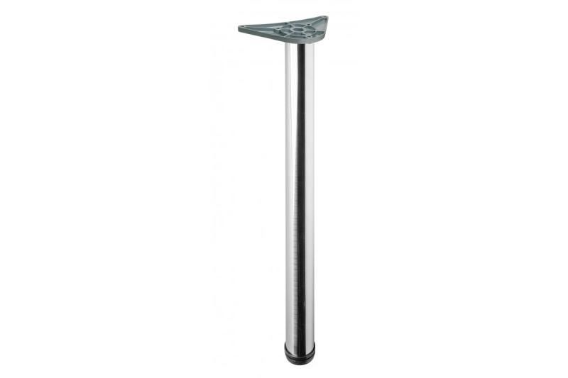 Nožička na stôl okrúhla chróm 71cm vysoká nastaviteľná 3cm s priemerom nohy 6cm 1208963580