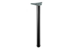 Nožička stola okrúhla čierna 71cm vysoká nastaviteľná 3cm s priemerom nohy 6cm 1208963584