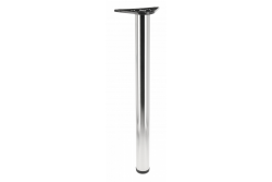 Nohička stola okrúhla z nerezovej ocele 82cm vysoká nastaviteľná 3cm s priemerom nohy 6cm 1208963588