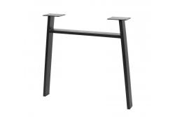 Rám nohy GTV INDUSTRIA, trapezoidálny s krížovou tyčou, H = 710 mm, W = 820 mm, profil 80 x 20, oceľ, čierna 1208963592