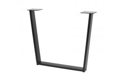 Noha GTV INDUSTRIA, trapezoid, H=710 mm, Š=820 mm, profil 80 x 20, oceľ, čierna 1208963600