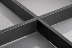 Rám nohy GTV INDUSTRIA, kríž, V=710 mm, Š=820 mm, profil 80 x 40, oceľ, čierna 1208963605