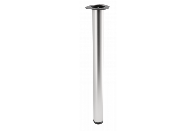 Nožička stola okrúhla saténová 71 cm vysoká nastaviteľná 2 cm s priemerom nohy 6 cm 1208963630