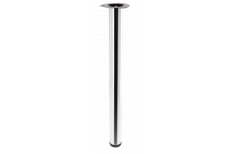 Nožička stola okrúhla chróm 82cm vysoká nastaviteľná 2cm s priemerom nohy 6cm 1208963634
