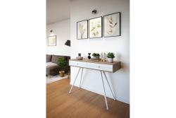 Polož 40 x 710 X-LINE sklonený, skladací, nastaviteľný noha, biela 1208963655